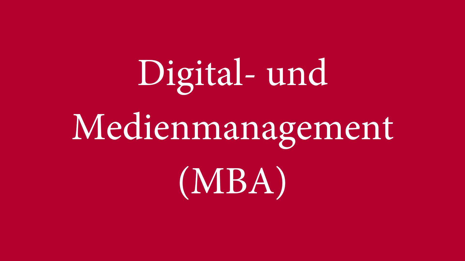 MBA